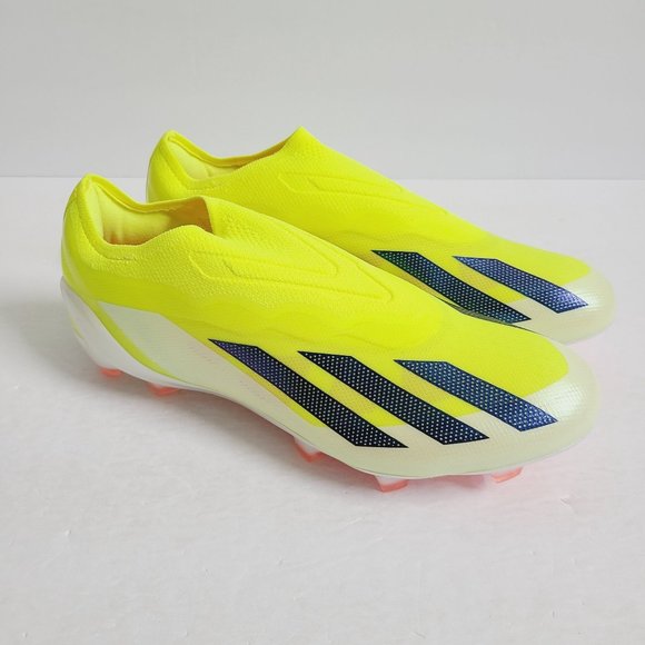 NEW Adidas X Crazyfast Elite Laceless FG Soccer Cleats IG0612 Size 10 Solar Yell - Picture 3 of 9
